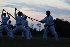 古武道の野外練習